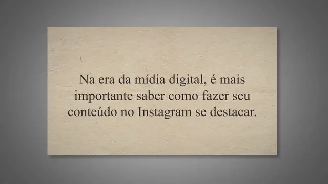Video thumbnail for Como fazer seu conteúdo no Instagram se destacar
