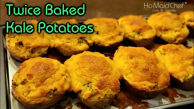 Video thumbnail for Twice Baked Kale Potatoes | Dining In With Danielle