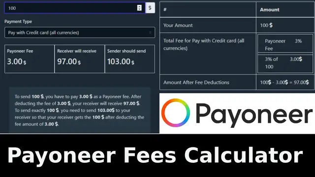 'Video thumbnail for Calculate Payoneer Fees accurately | Payoneer Fees Calculator'