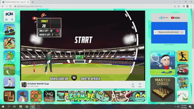 Video thumbnail for cricket game google