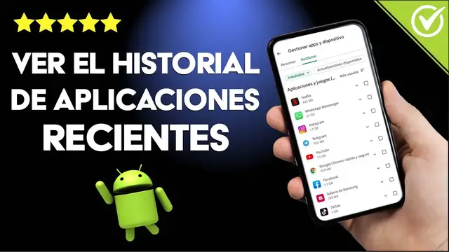 Video thumbnail for ¿Cómo ver mi historial de aplicaciones recientes de un ANDROID?