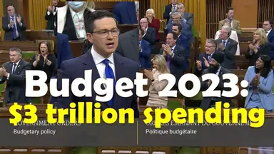 'Video thumbnail for 'All the money they spend belongs to other people' - Poilievre blasts Liberal inflationary budget'