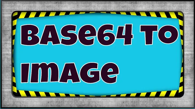Video thumbnail for How to Convert Your Base64 String to Image Online for Free in 2019