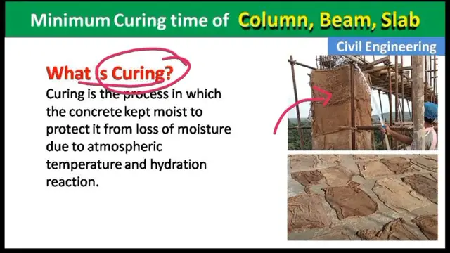 Video thumbnail for Minimum Curing Time of Column, Beam and Slab | Types of Curing