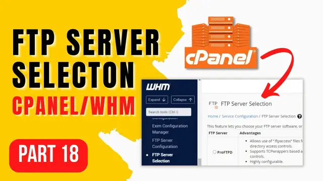 Video thumbnail for How to Setup FTP Server Selection In cPanel - Make Money Online Course Part 18