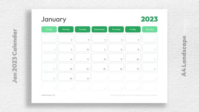 Video thumbnail for Printable Jan 2023 Calendar Template Free Download