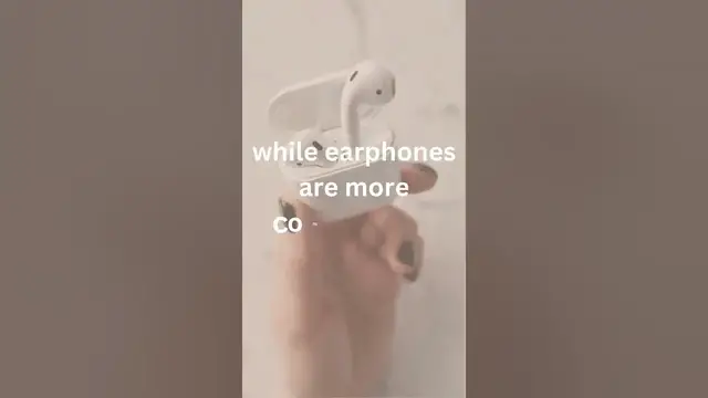 Video thumbnail for difference between headphones and earphones#shorts