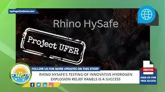 Video thumbnail for WATCH: Rhino HySafe's explosive testing of hydrogen explosion relief panels