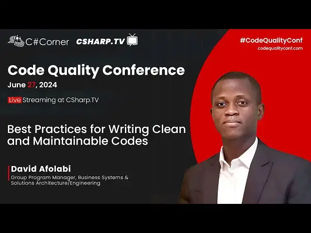 'Video thumbnail for Best Practices for Writing Clean and Maintainable Codes'