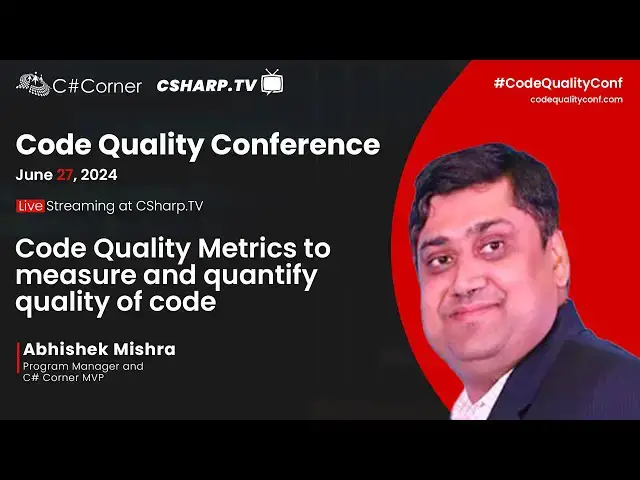 'Video thumbnail for Code Quality Metrics to Measure and Quantify Quality of Code'