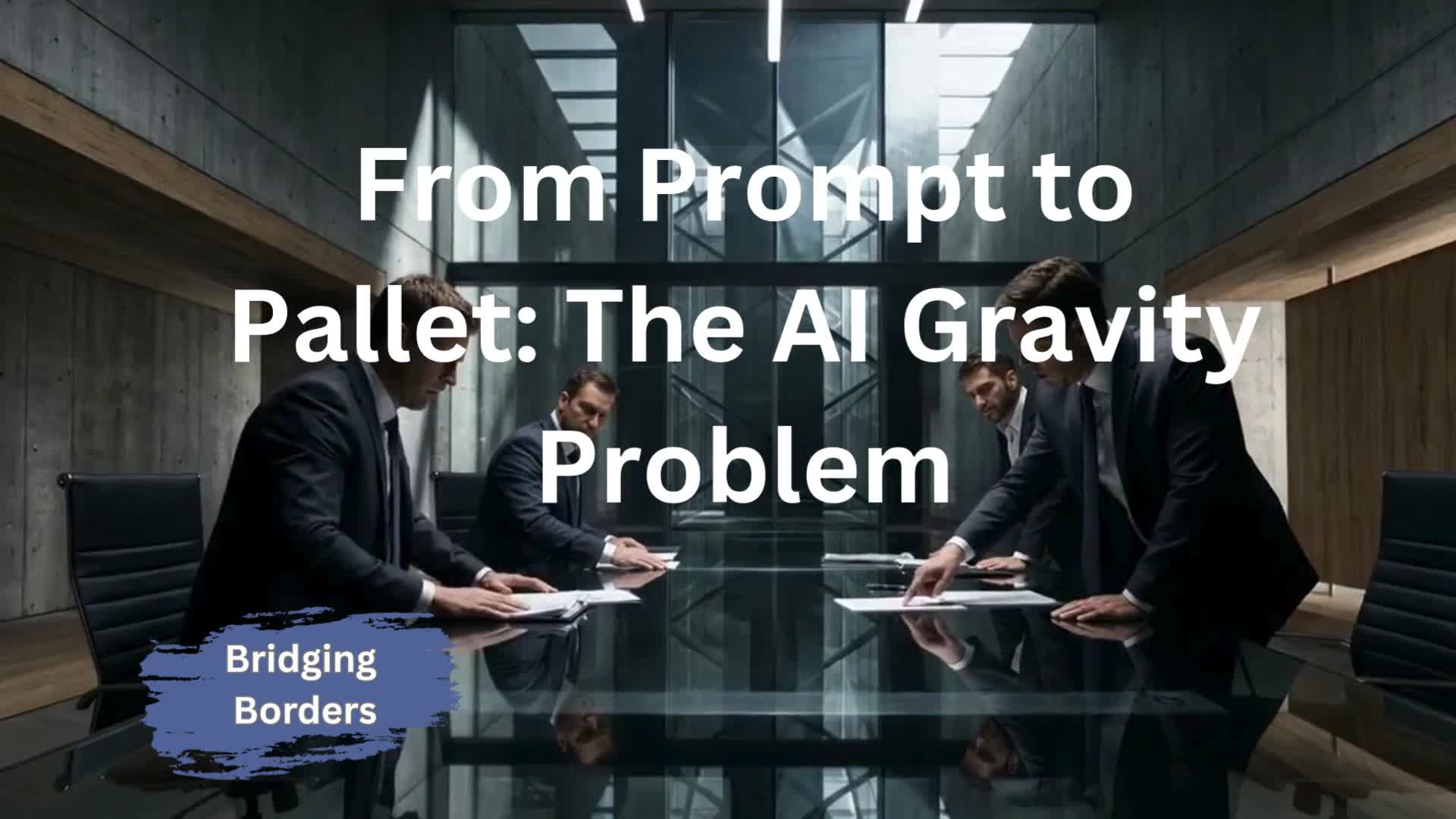 Video thumbnail for From Prompt to Pallet The AI Gravity Problem