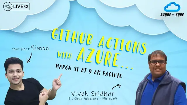 Video thumbnail for GitHub Actions with Azure - Azure for Sure Ep. 8