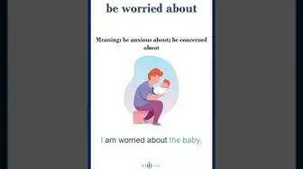 Video thumbnail for "Be worried about" meaning | Common English Idioms #shorts