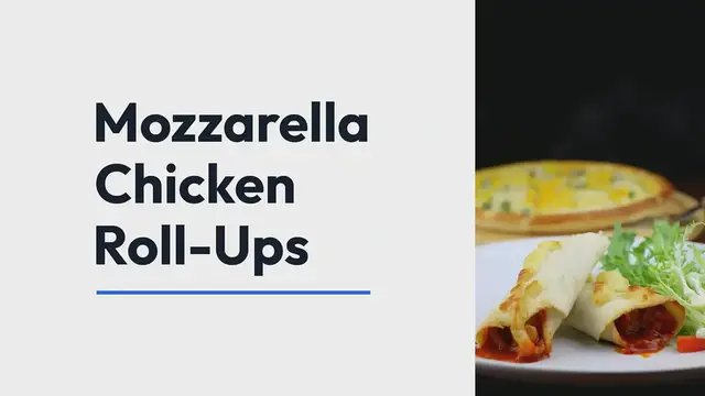 'Video thumbnail for How To Make Mozzarella Chicken Roll Ups - An Easy Dinner Recipe'