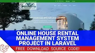 Video thumbnail for Online House Rental Management System in Laravel with Source Code (Free Download) 2022