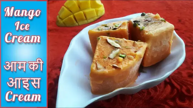 Video thumbnail for Mango Ice Cream Recipe without Condensed Milk | mango ice cream recipe without ice cream maker
