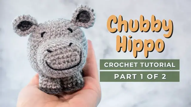 Video thumbnail for Chubby Hippo amigurumi video tutorial PART 1. How to crochet a little hippopotamus!