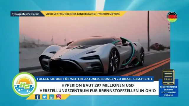 Video thumbnail for [German] Hyperion to build $297 million fuel cell manufacturing hub in Ohio