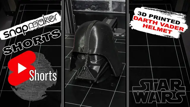 'Video thumbnail for Darth Vader Helmet - 3D Printer Time Lapse - #Shorts'