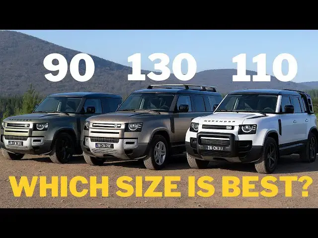 'Video thumbnail for Land Rover Defender 90 vs 110 vs 130: Which Size Is Best?'