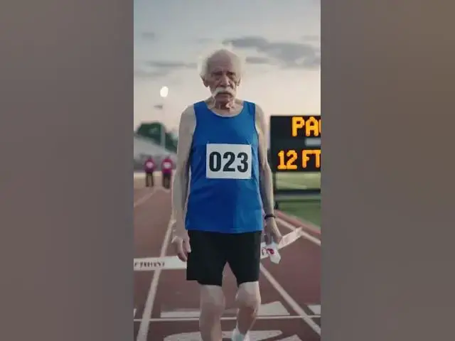 Video thumbnail for Elderly Runner Clears the Stadium #trending #shorts #hilarious