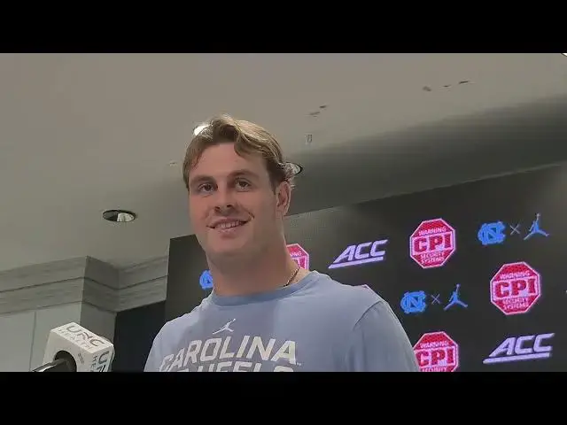 Video thumbnail for TEs coach Caleb Pickrell, LB Derek McDonald, center Christo Kelly and RB Benjamin Hall #UNC