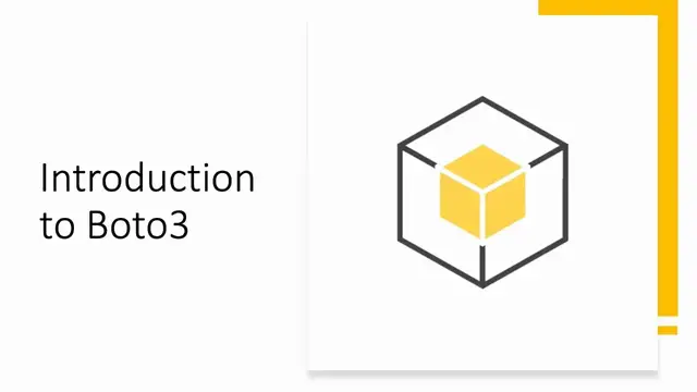 'Video thumbnail for Introduction to Boto3 library'