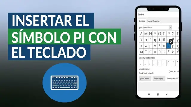 Video thumbnail for ¿Cómo insertar o poner el SÍMBOLO PI en el teclado de la computadora?