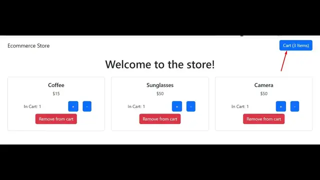 Video thumbnail for Build a React.js Ecommerce Shopping Cart Using Stripe in Node.js & Express Using Javascript