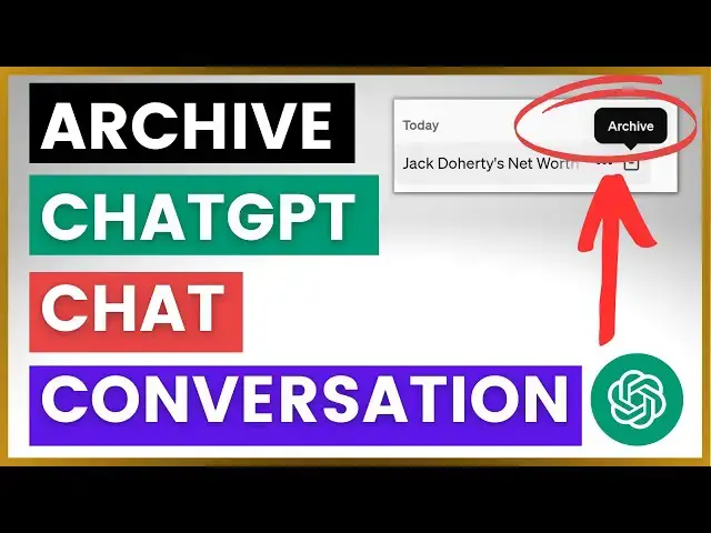Video thumbnail for How To Archive A Chat In ChatGPT? [in 2024]