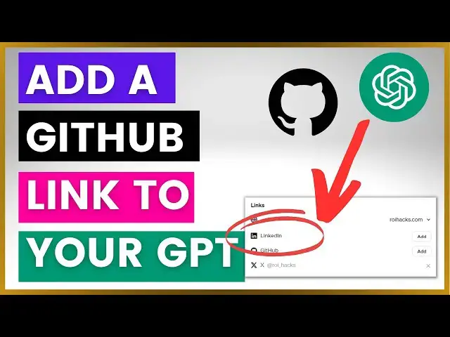 Video thumbnail for How To Add A Github Profile Link To Your GPT In ChatGPT? [in 2024]