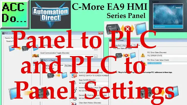 Video thumbnail for C-More EA9 HMI Series Panel to PLC and PLC to Panel Settings