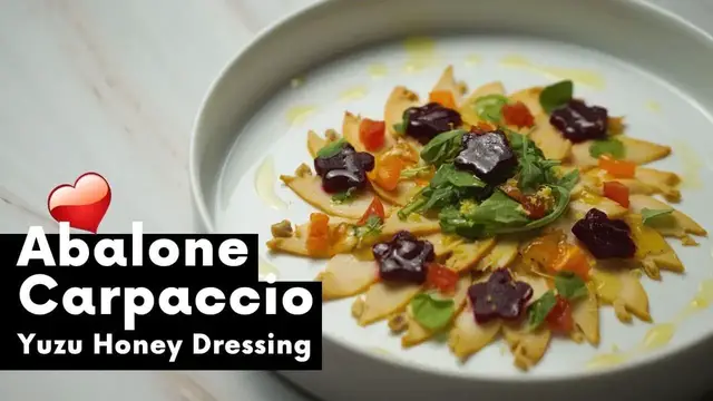 'Video thumbnail for Abalone Carpaccio with Yuzu Honey Dressing | Chinese New Year Feasting'
