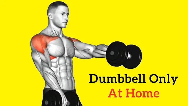 Video thumbnail for 7 Best Shoulder Exercises With Dumbbell At Home (Without Bench)
