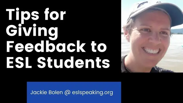 Video thumbnail for Giving Feedback to English Learners in ESL/EFL Classes | Error Correction in the ESL Classroom.