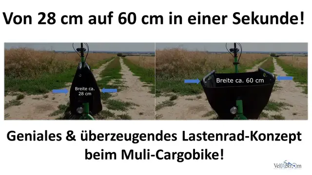 Video thumbnail for Kompaktes Lastenrad Muli mit Pendix-Antrieb.