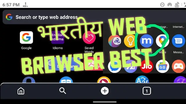 'Video thumbnail for Indian best web browser || best apps of Indian web browser'