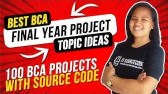 Video thumbnail for Best BCA Final Year Project Topic Ideas with Source Code 2022