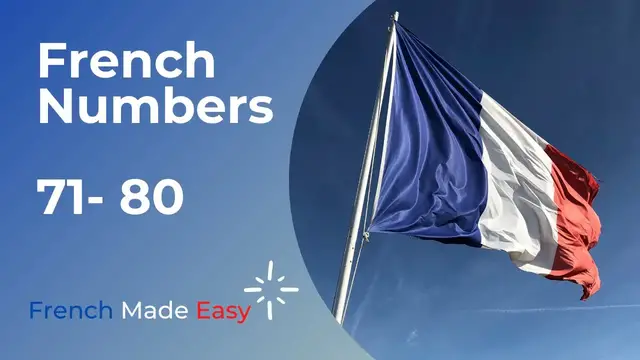 'Video thumbnail for French Numbers 71-80'