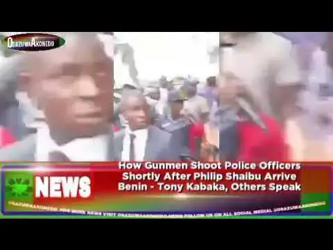 Video thumbnail for How Gunmen Shoot Police Officers Shortly Philip Shaibu Arrive Benin - Tony Kabaka, Others Speak