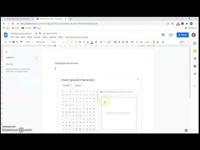 Video thumbnail for How do i add Degree symbol in Google doc