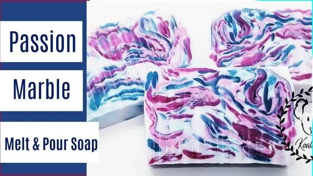 'Video thumbnail for Melt and Pour Soap Making Marble Swirl Soap Tutorial with MP Soap and Silicone Mold'