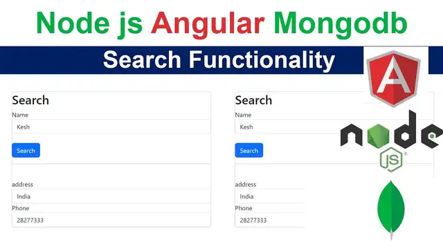 Video thumbnail for Node js Angular Mongodb  Search Functionality