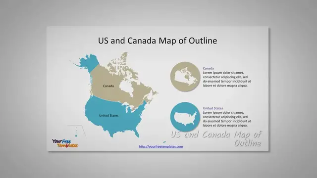 Video thumbnail for US and Canada Map template