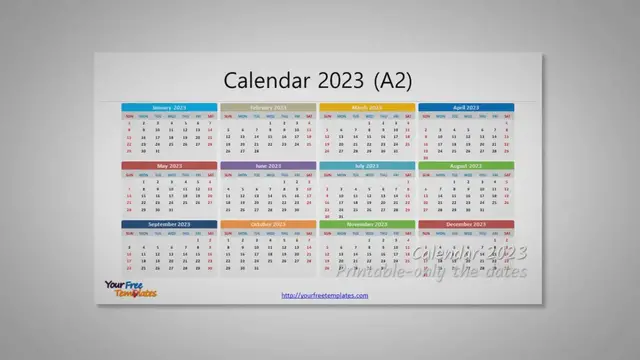 Video thumbnail for Calendar 2023 Printable