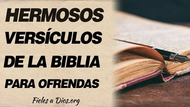 'Video thumbnail for 🙏 Hermosos versículos de la Biblia que hablan sobre las ofrendas 🙏'