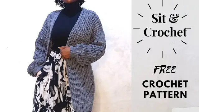 Video thumbnail for Crochet Oversized Duster Cardigan - Free Pattern Available