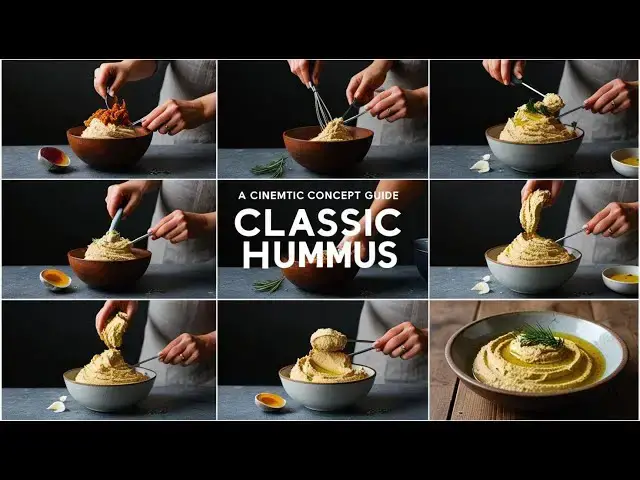 Video thumbnail for Classic Hummus: Step-by-Step Guide