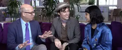 'Video thumbnail for Livin' It Up with HADESTOWN Stars Eva Noblezada & Reeve Carney'
