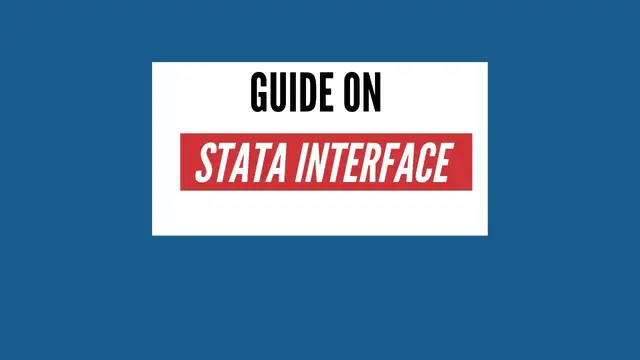 Video thumbnail for Introduction to Stata Interface and Dialog Box | The Data Hall